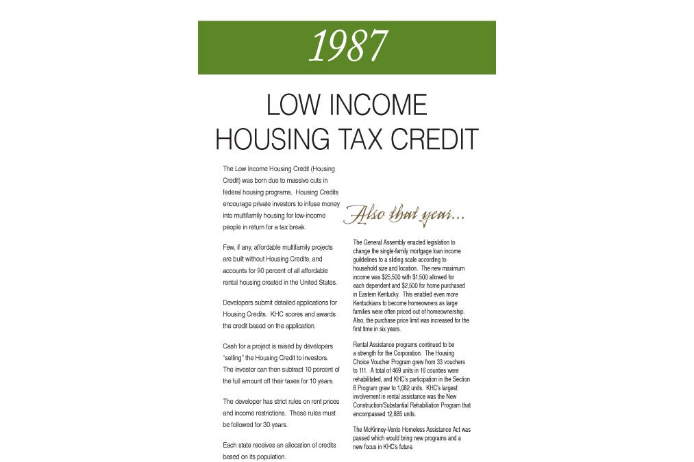 1987 low income tax credits flyer