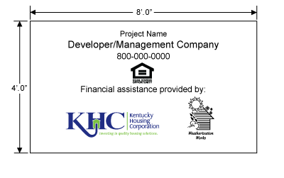 Branding guidelines signage, multifamily and weatherization