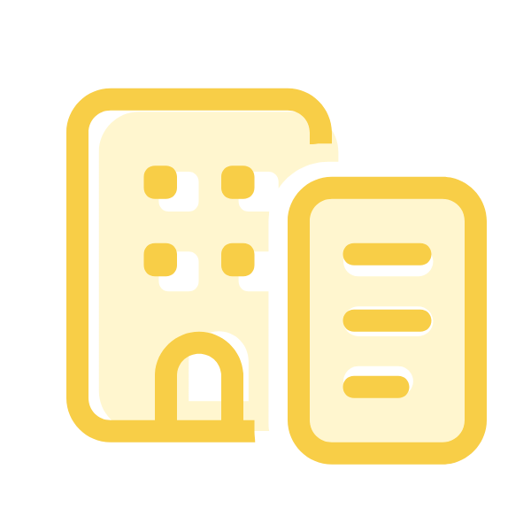 Icon - Building with list/voucher