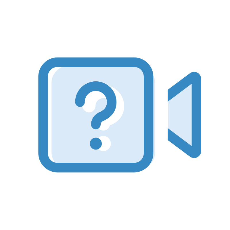 Icon - Camera icon with question mark.