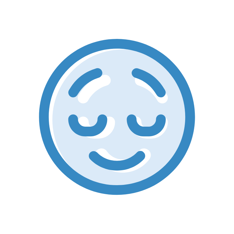 Icon - Emoji face with relieved expression