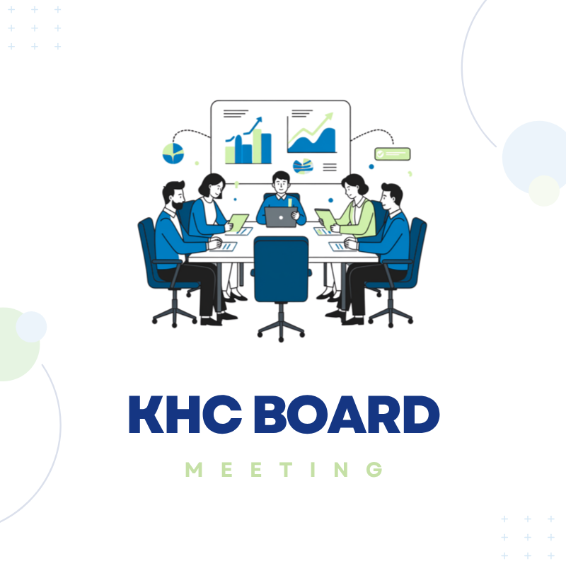 Board Meeting Image - Illustration of people around large table with charts.