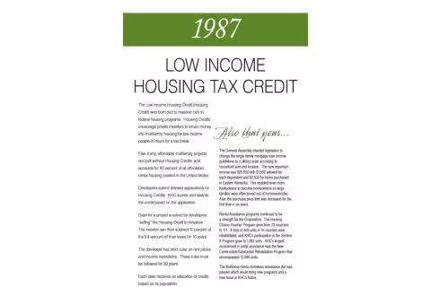 1987 low income tax credits flyer