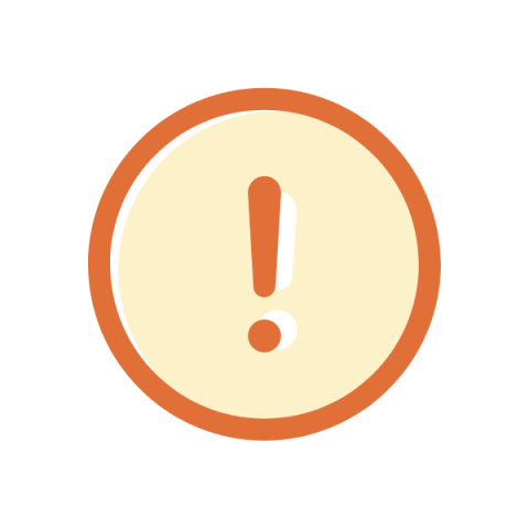 Icon - Warning symbol in circle
