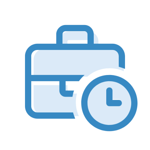 Icon - Briefcase with clock