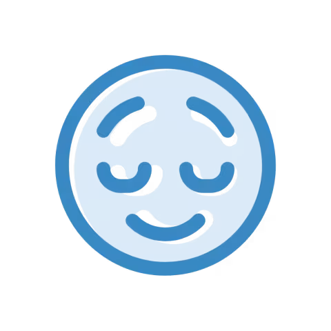Icon - Emoji face with relieved expression